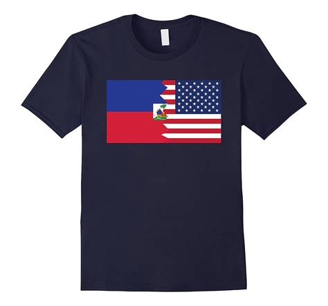 Haitian American Half Haiti Half America Flag T Shirt 4lvs 4loveshirt