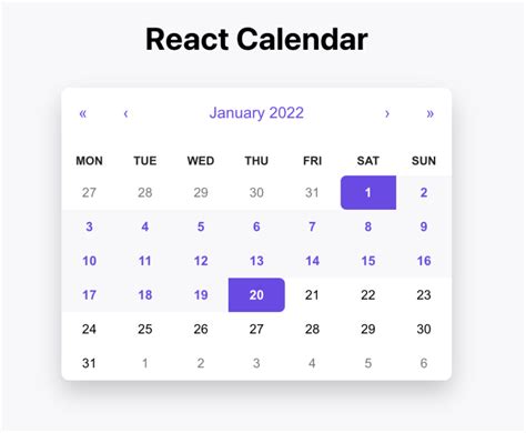 React Calendar Build And Customize A Simple Calendar Logrocket Blog