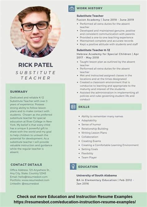 Our resume contains predefined paragraph styles — styles save various formatting attributes and make it a see how to set a print bleed to learn more. Substitute Teacher Resume Samples & Templates [PDF+DOC ...