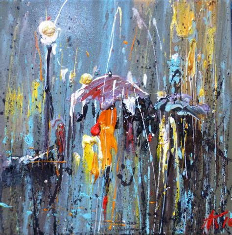 Abstract Rain T Art Original Oil Painting 3 Artfinder