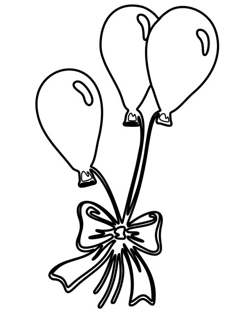 Printable Balloon Coloring Pages