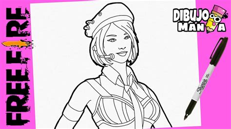 COMO DIBUJAR A KAPELLA DE FREE FIRE | DIBUJOS DE FREE FIRE | how to