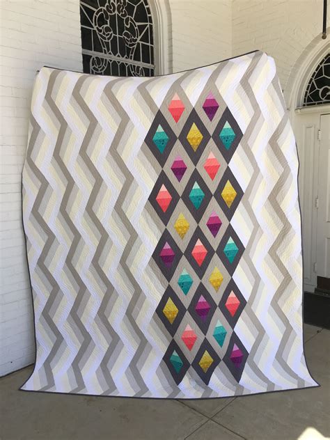 Woven Jewelbox quilt pattern by Krista Moser. Enlarged this to queen