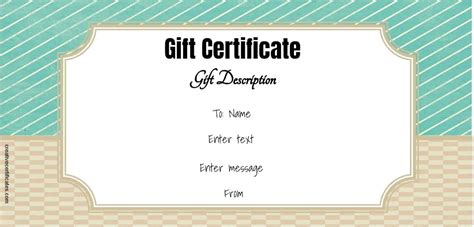 FREE Gift Certificate Template Designs Customize Online And Print