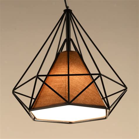 Modern Geometric Diamond Caged Ceiling Pendant Light Shade Lampshade Ebay