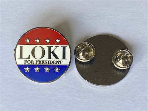 Loki For President Marvel Enamel Pin Badge Etsy Uk