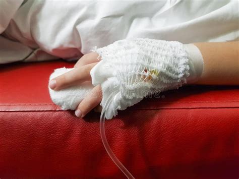 Close Up Infant Hand With Iv Drip In Hand Stock Photo Image Of Drug