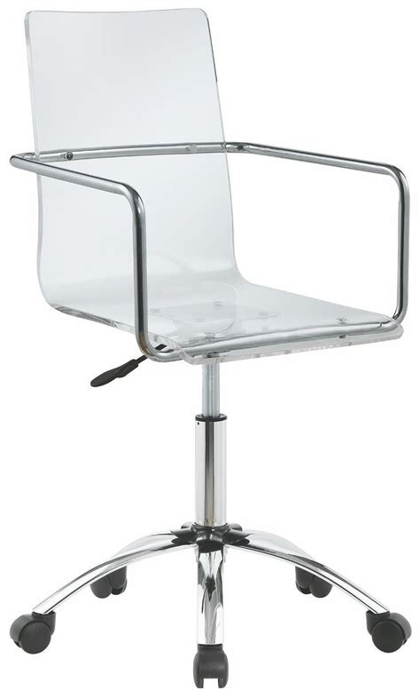 Amaturo Acrylic Office Chair From Coaster Coleman Furniture