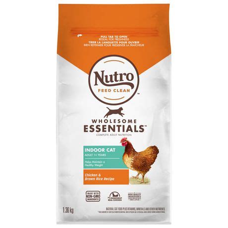 Choose foods with added special ingredients based on the. NUTRO WHOLESOME ESSENTIALS Indoor Adult Dry Cat Food ...