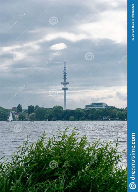 Heinrich Hertz Tower Tallest Building In Hamburg Stock Image Image
