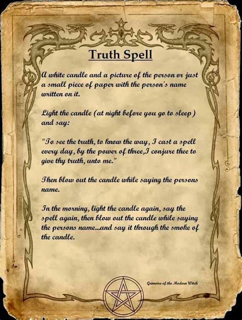 Crone Cronicles Truth Spell