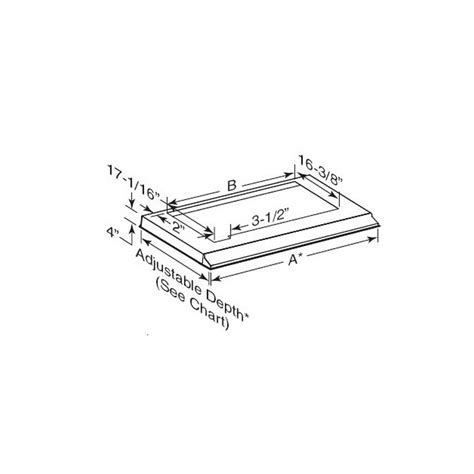 Broan Nutone Liner For Rmip45 48 Stainless Adj Depth 225 255