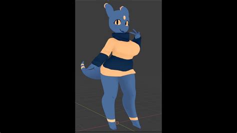 Vrchat Model Timelapse Kobold Commission From Scratch Youtube