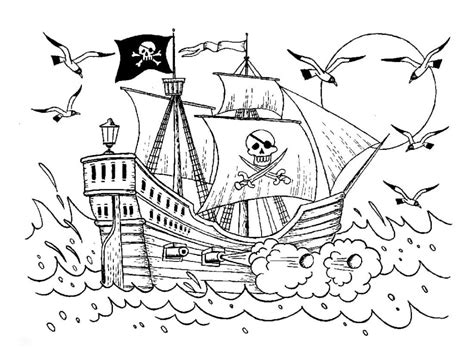 Navi Pirati Da Colorare