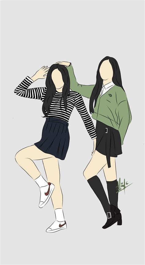 Friends Illustration People Illustration Bff Drawings Cute Couple