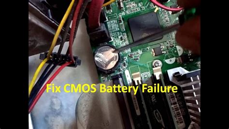 How To Fix Cmos Battery Failure Error Youtube