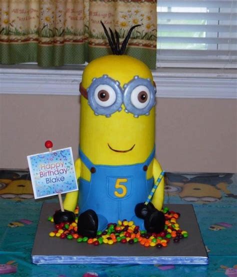 Kevin The Minion Minions Minion Party Minion Cake