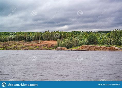 Wild Nature Of Northwest Russian Rivers Stock Photo Image Of Sailing