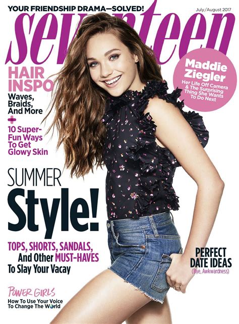 Maddie Ziegler Seventeen Magazine July August 2017 Issue Celebmafia