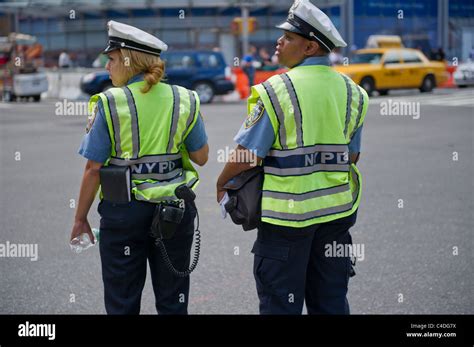 New York City Traffic Police Officers On Duties New York City