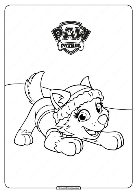 Explore The Exciting World Of Paw Patrol Everest Coloring Pages