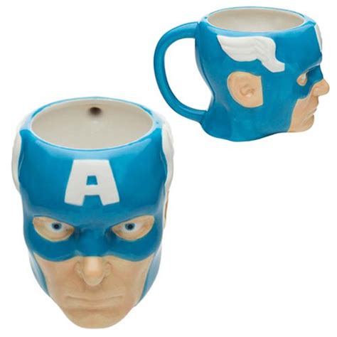 captain america ceramic molded mug entertainment earth