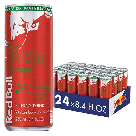 Buy Red Bull Energy Drink Watermelon Red Edition 84 Fl Oz 24 Pack