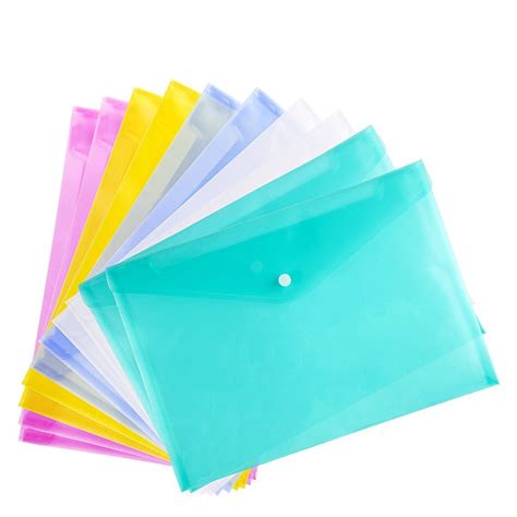 10 Pack Poly Envelopesplastic Envelopesenvelope Folderclear Poly