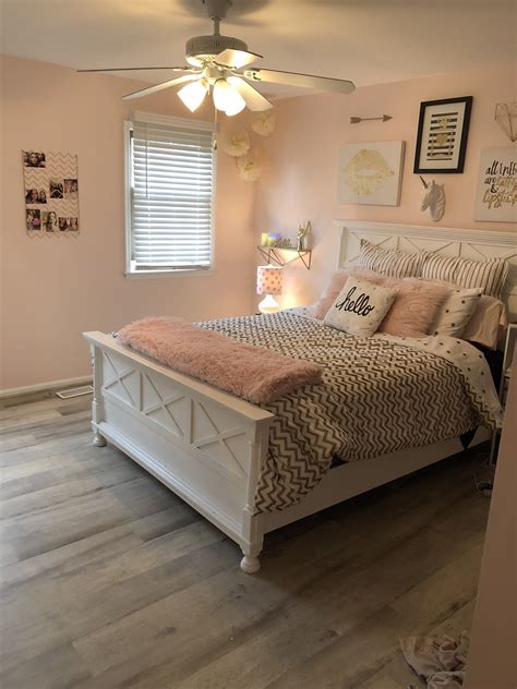 Teen Room Decor White Gold Blush Pink Teen Room Decor Girl Bedroom