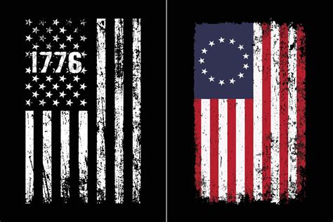 1776 Usa Flag Design 17504402 Vector Art At Vecteezy