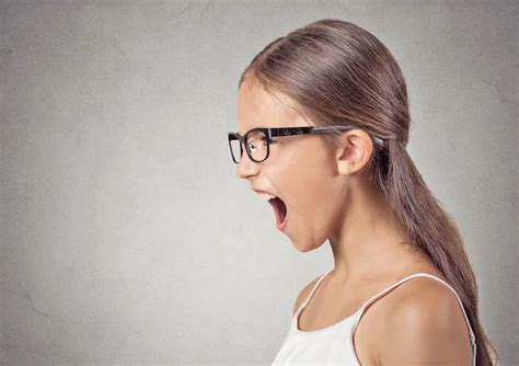 Angry Child Teenager Girl Screaming Stock Photo By ©siphotography 55012621