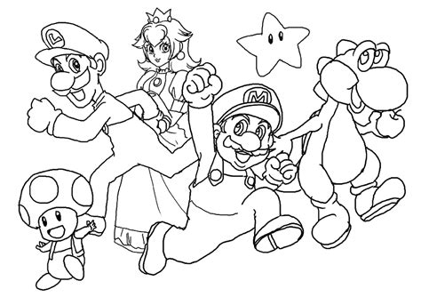 Nintendo Super Mario Brothers Coloring Pages