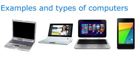 For example smartphones, ipads, etc. Different Types of Computers - GovernmentAdda