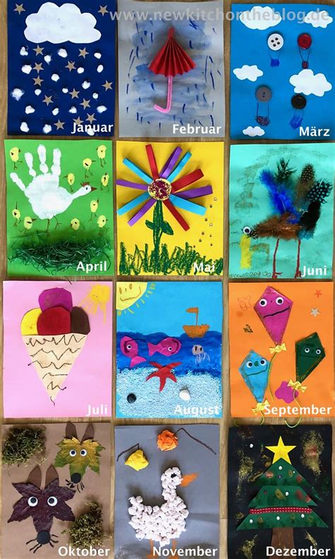 Diy Monatskalender Mit Kindern Basteln Ideen Für Jeden Kalendermonat