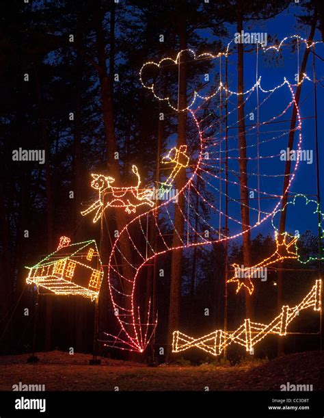 Wizard Of Oz Christmas Lights In Atlanta Georgia Stock Photo Alamy