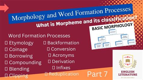 Morphology And Word Formation Processes Morpheme And Its