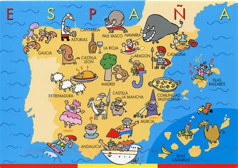 Spain Map Of Spain スペイン旅行 観光マップ 地図