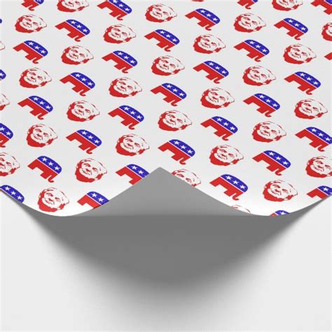 Donald Trump Republican Party Emblem Wrapping Paper