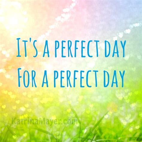Its A Perfect Day For A Perfect Day Happy Quotes Inspirational