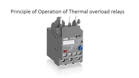 Overload Relay Principle Of Operation Youtube