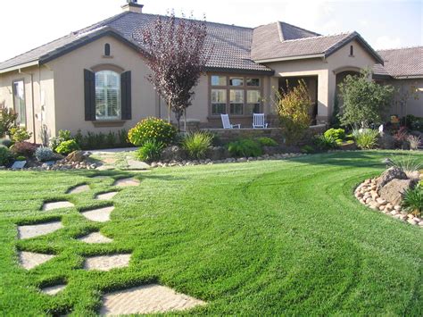 Green Landscape Ideas Ranch Style Homes Jhmrad 104133