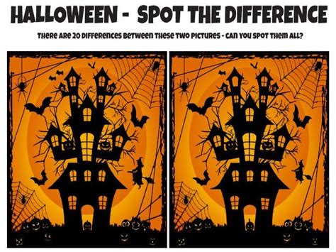 Halloween Spot The Difference Answers Teaching Resources