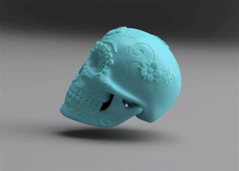 Mexican Sugar Skull 3d Model For 3d Printing Etsy