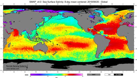 Ocean Salinity Map Wayne Baisey