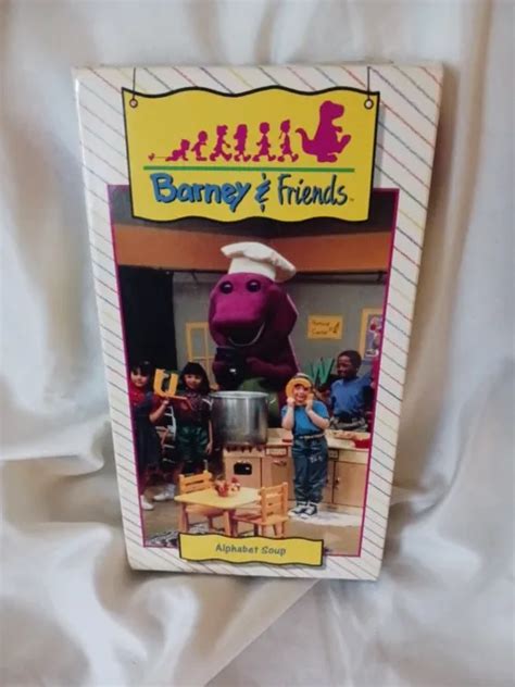 Barney And Friends Time Life Collection Vhs Alphabet Soup 1992 Rare Htf