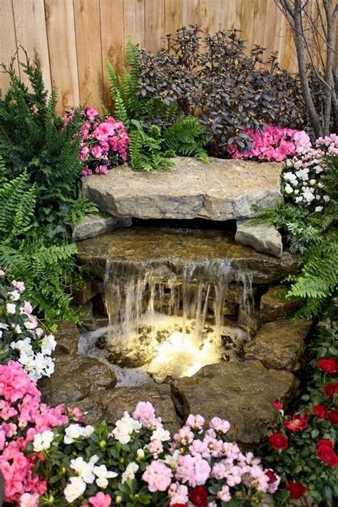 Lovely Backyard Waterfall And Pond Landscaping Ideas Page Of