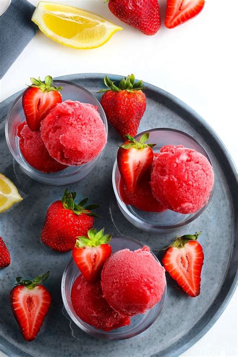 Light And Refreshing This Easy Strawberry Sorbet Is Going To Be Your