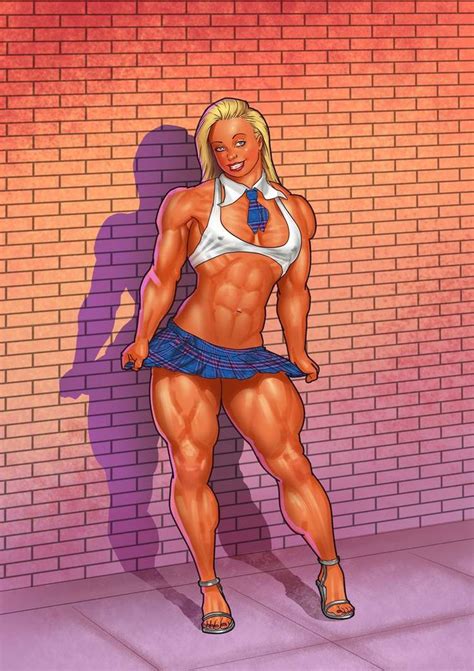 Pin By Barry Morris On Muscle Girl Art Muscle Girls Muscle Women