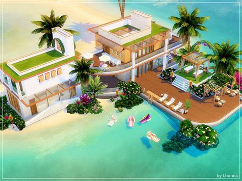 Lhonnas New Sulani Laguna Spa Sims House Sims Sims 4 House Design