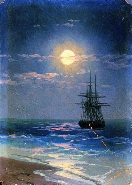 Sea At Night Ivan Aivazovsky Wikiart Org